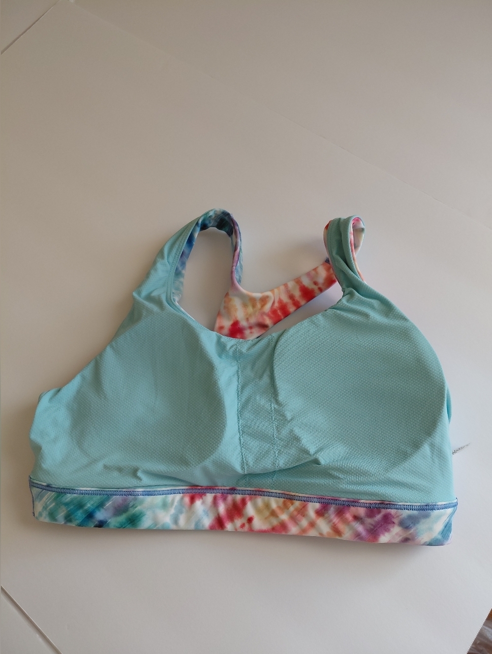 Athleta-Women's M Multicolor Tie-Dye Scoop Tank Hiking,Active Wear Swim - Picture 8 of 10